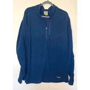 Earth Tec Blue Quarter Zip Sweater‎ XXL Soft